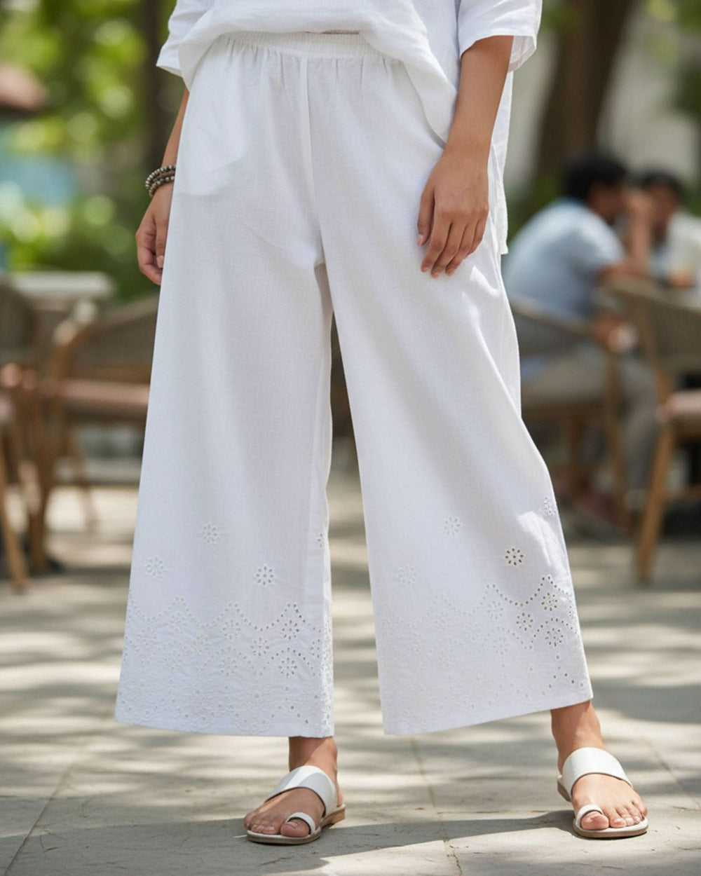 Women's Bell Bottom Embroidered Trouser, Women's Pajamas, Chase Value, Chase Value
