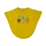 Girl's Half Sleeves T-Shirt - Yellow, Girls T-Shirts, Chase Value, Chase Value