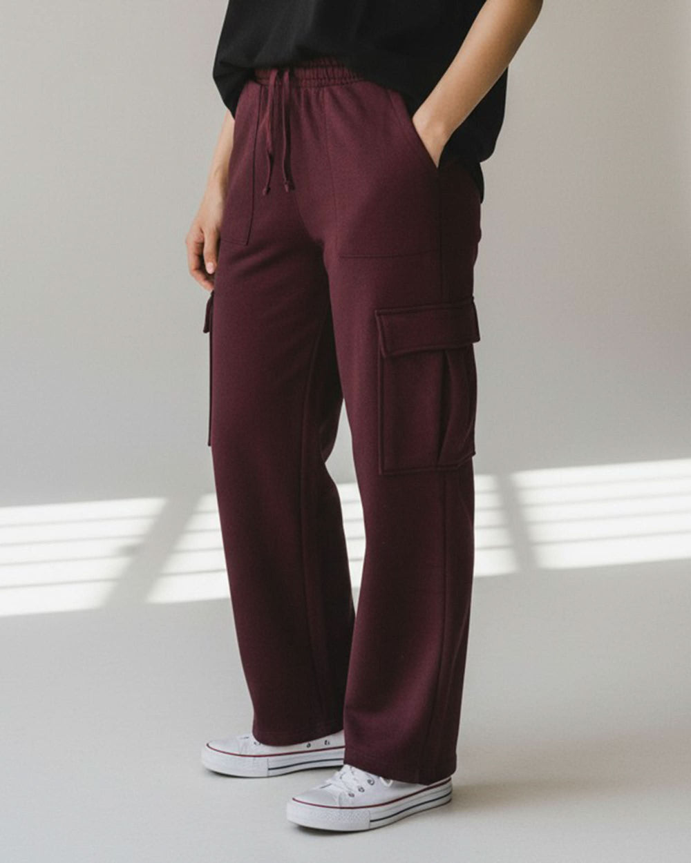 Valuable Women's Cargo Trouser - Maroon, Women Pants & Tights, Chase Value, Chase Value