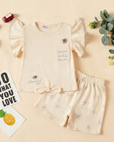 Newborn Girls Half Sleeves Suit