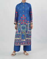 Women Silk Printed Fusion Co-Ord Set, Women Co-Ord Set, Eminent, Chase Value