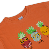Girl's Half Sleeves T-Shirt - Peach, Girls T-Shirts, Chase Value, Chase Value