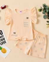 Newborn Girls Half Sleeves Suit