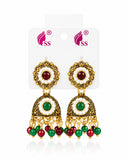 Antique Golden Jhumki Earrings