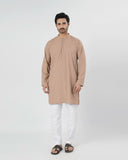 Eminent Men's Trim Fit Kurta - Light Brown, Men's Kurtas, Eminent, Chase Value