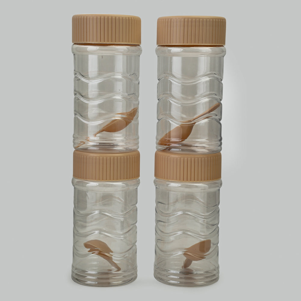 Safari Fresh Kitchen Jar Set 4Pc 400ml - Fawn, Water Bottle, Safari, Chase Value