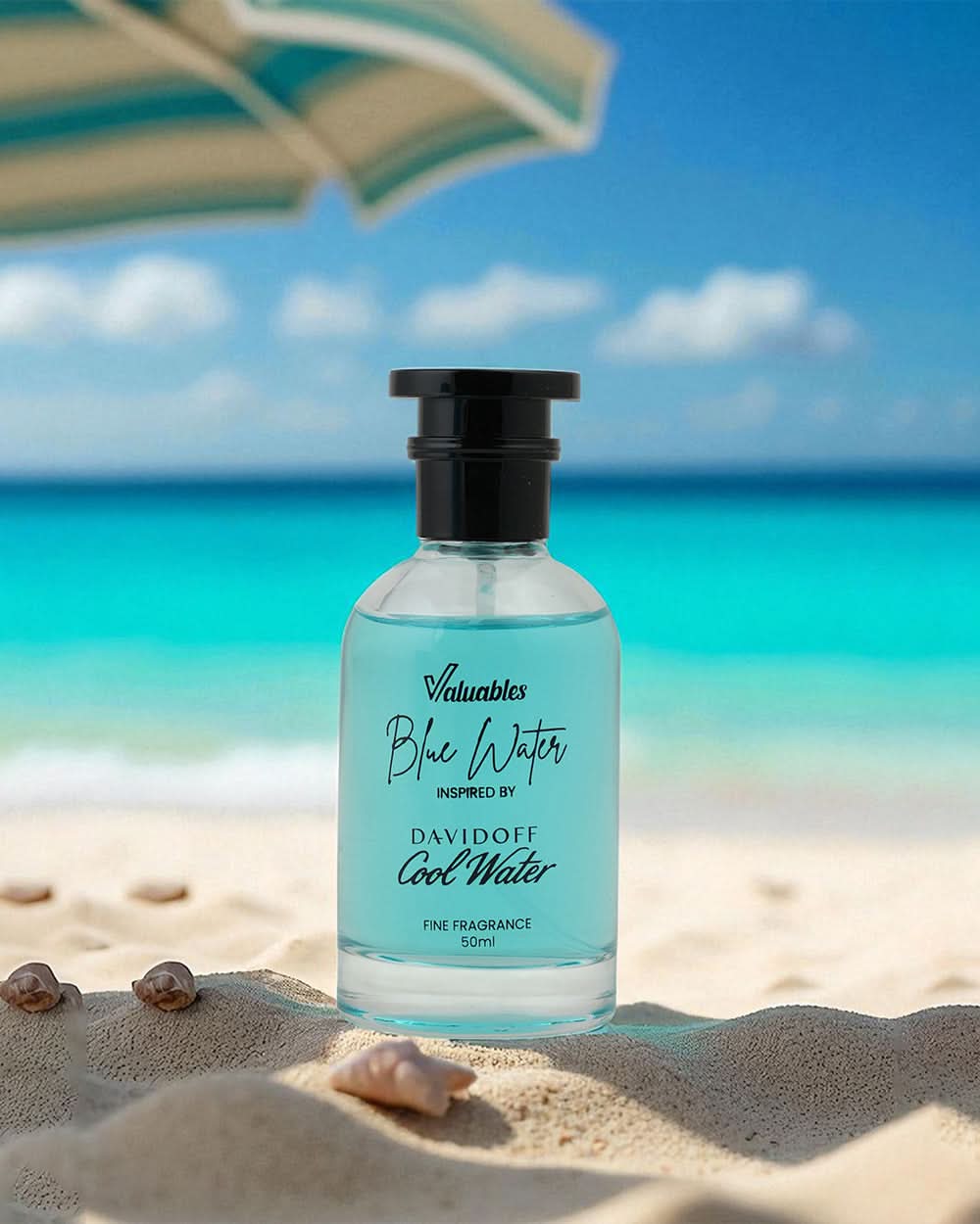 Valuables Perfume for Men 50ml Blue Water - Image 1