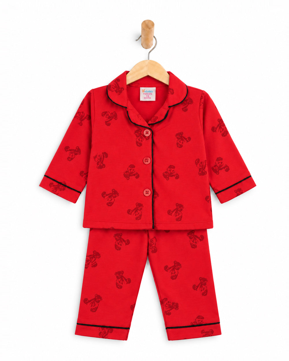Valuables Newborn Girls Terry Night Suit, Girls Full Sleeves Suit, Valuables, Chase Value