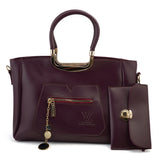 Women's 2Pcs Shoulder Bag - Maroon, Women Bags, Chase Value, Chase Value