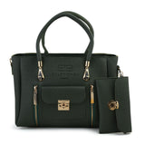 Women's 2Pcs Shoulder Bag - Green, Women Bags, Chase Value, Chase Value