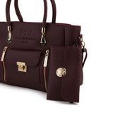 Women's 2Pcs Shoulder Bag - Maroon, Women Bags, Chase Value, Chase Value