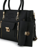 Women's 2Pcs Shoulder Bag - Black, Women Bags, Chase Value, Chase Value