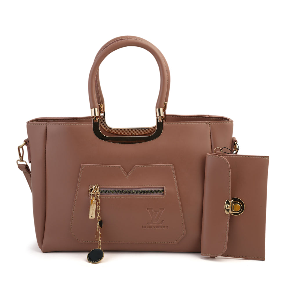 Women's 2Pcs Shoulder Bag - Peach, Women Bags, Chase Value, Chase Value