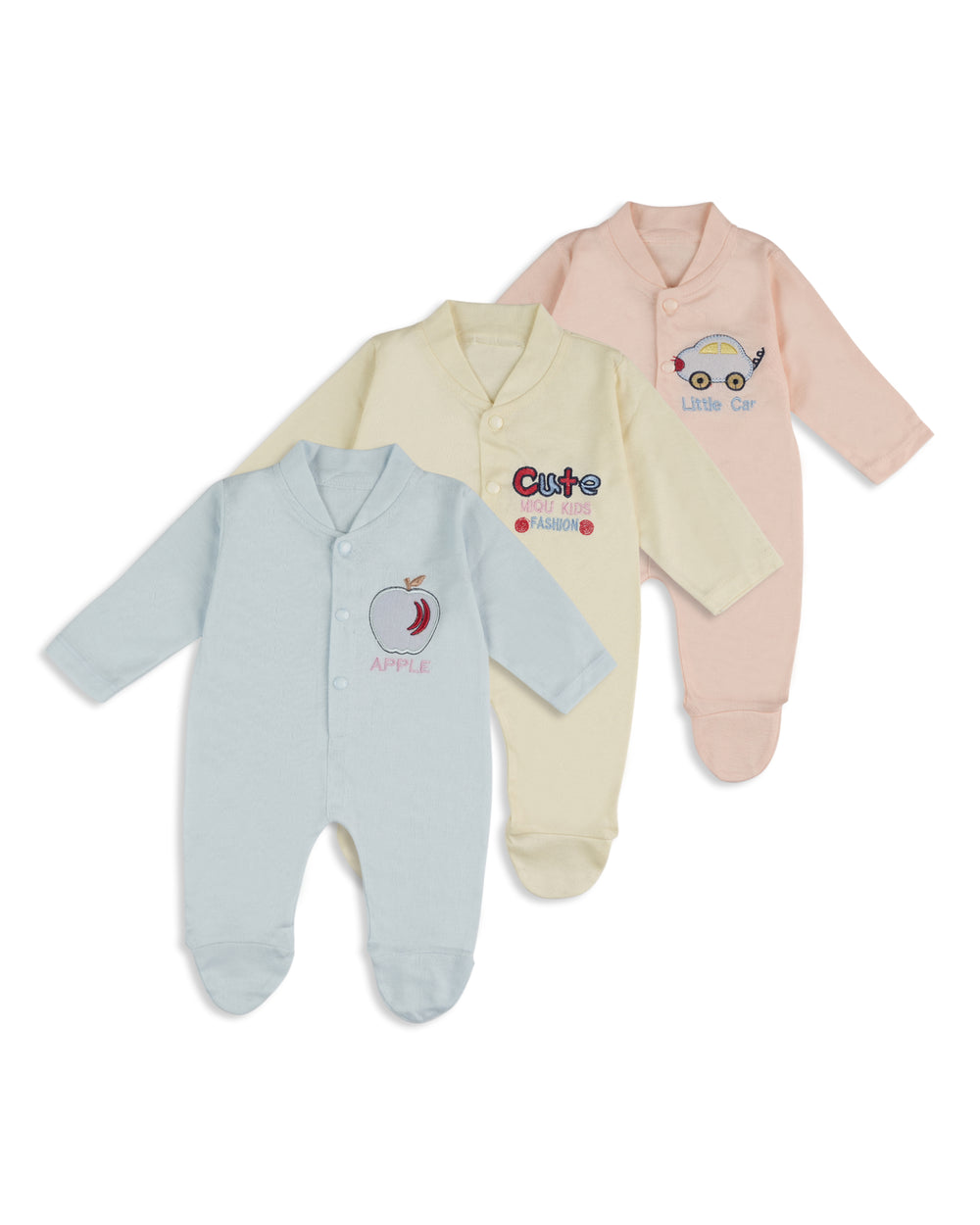 Newborn 3-Piece Romper Set, Newborn Boys Rompers, Chase Value, Chase Value
