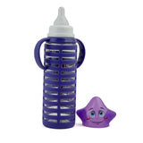 Yes Glass Bottle 240ml - Dark Purple, Tiffin Boxes & Bottles, Chase Value, Chase Value