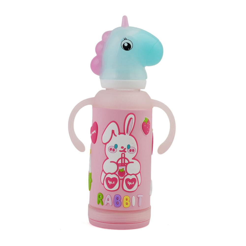 Yes Glass Bottle 240ml - Light Pink, Tiffin Boxes & Bottles, Chase Value, Chase Value