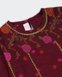 Girls’ Embroidered Dyed 2 Pc Suit