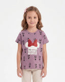 Girls' Printed Half Sleeves T-Shirt