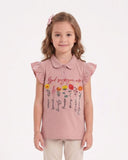 Girls' Printed Half Sleeves T-Shirt