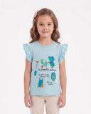 Girls' Printed Half Sleeves T-Shirt