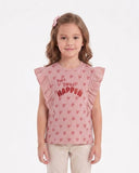 Girls' Printed Half Sleeves T-Shirt
