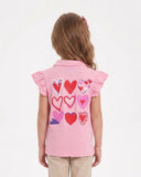 Girls' Printed Half Sleeves T-Shirt