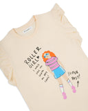 Girls' Printed Half Sleeves T-Shirt
