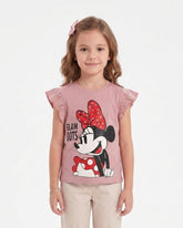 Girls' Printed Half Sleeves T-Shirt