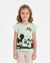 Girls' Printed Half Sleeves T-Shirt