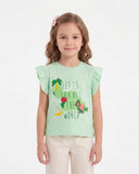 Girls' Printed Half Sleeves T-Shirt