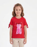 Girls' Printed Half Sleeves T-Shirt
