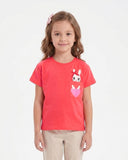 Girls' Printed Half Sleeves T-Shirt