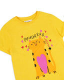 Girls' Printed Half Sleeves T-Shirt