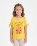 Girls' Printed Half Sleeves T-Shirt