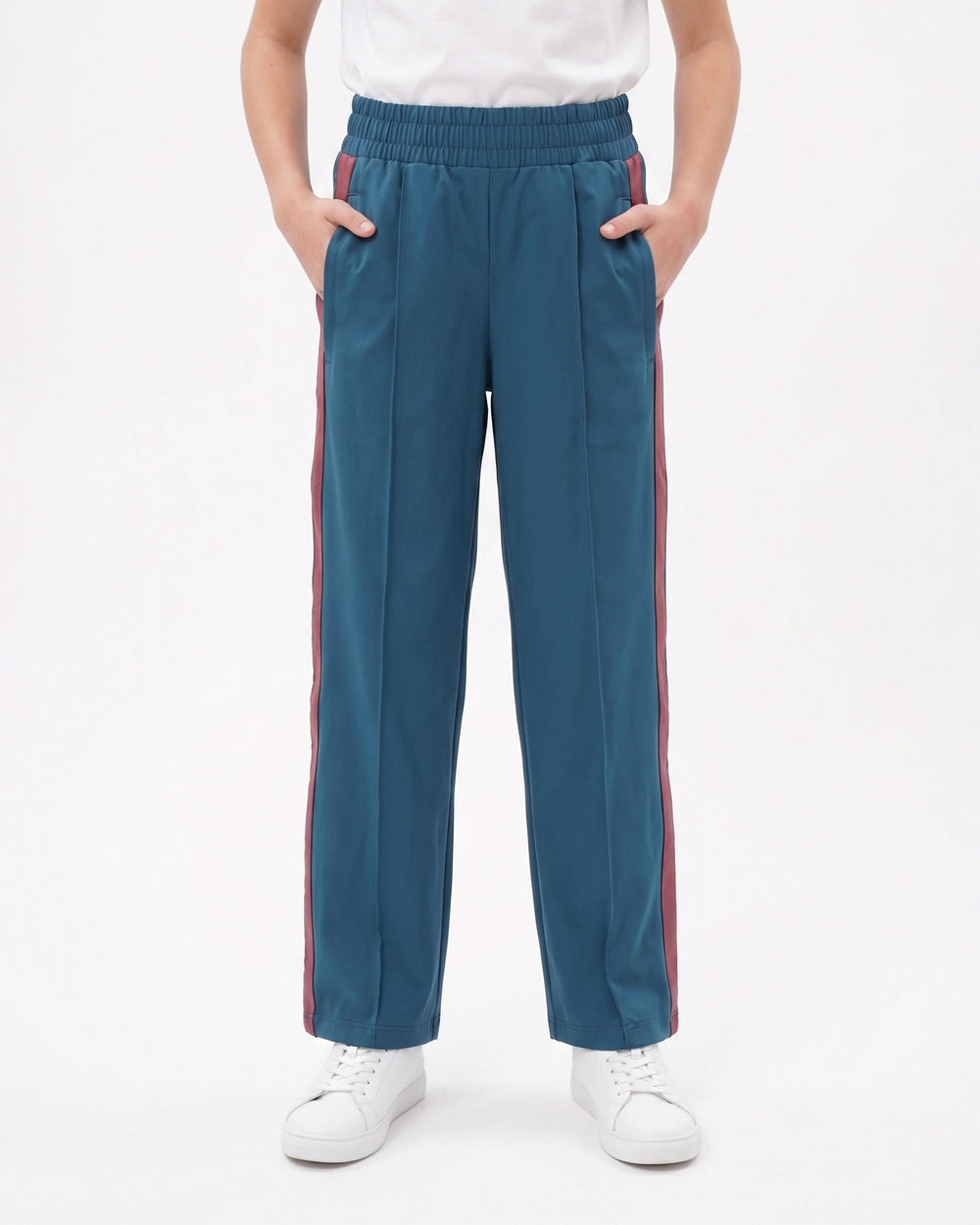 Eminent Girls’ Textured Straight Leg Trousers, Girls Tights Leggings & Pajama, Eminent, Chase Value
