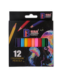 Bright Half Color Pencil 12pcs, Coloring Tools, Chase Value, Chase Value