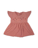 Newborn Girls Embroidered Half Sleeves Frock, Newborn Girls Frocks, Chase Value, Chase Value