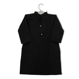 Girls Embroidered Kurti - Black, Girls Kurti, Chase Value, Chase Value