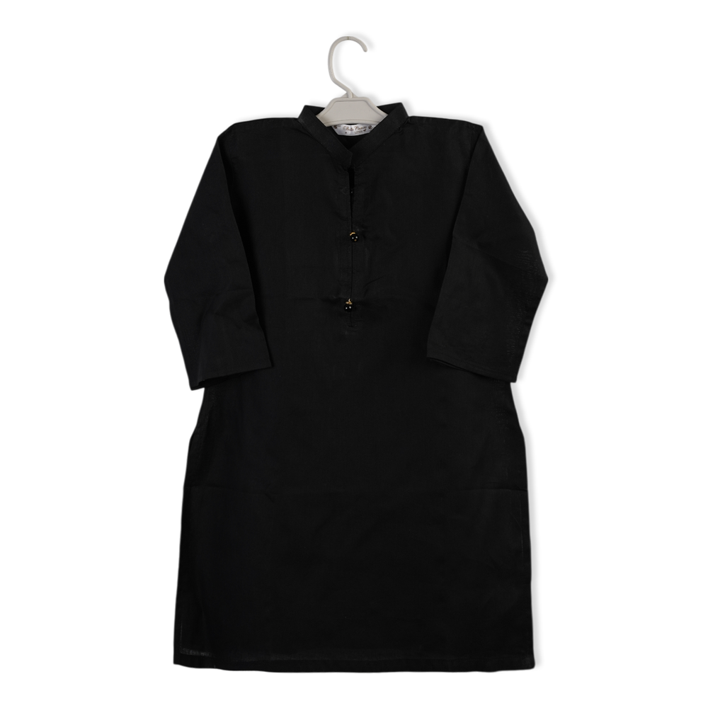 Girls Plain Kurti - Black, Girls Kurti, Chase Value, Chase Value