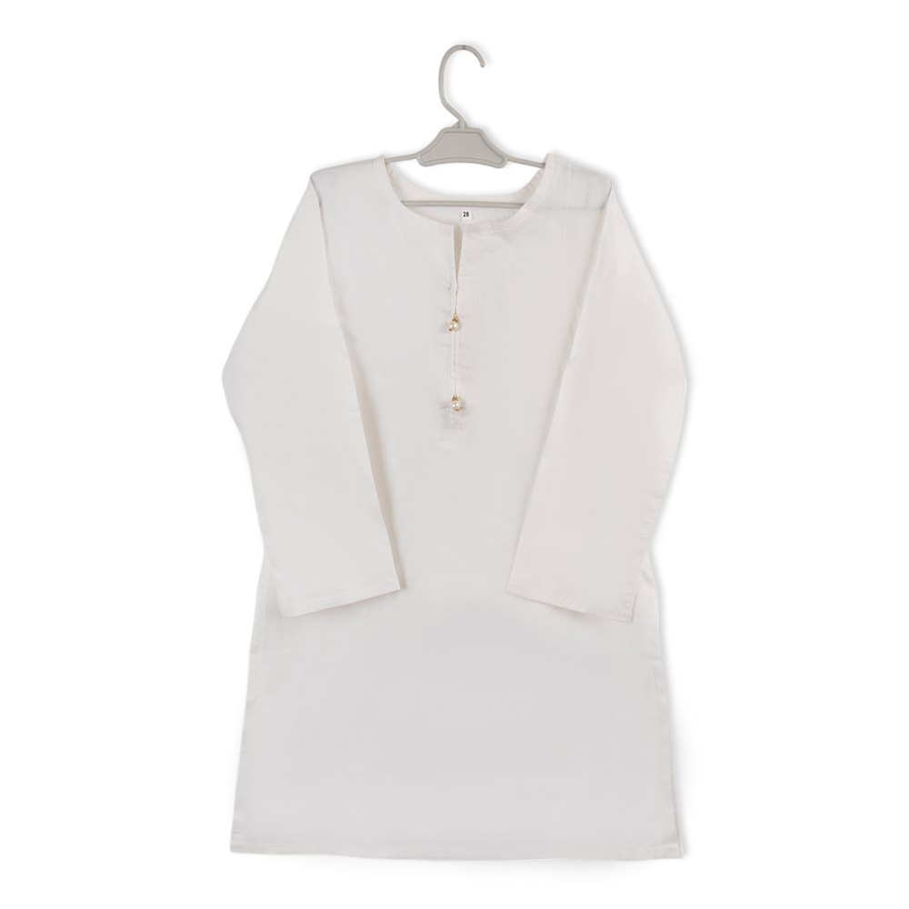 Girls Kurti - White, Girls Kurti, Chase Value, Chase Value