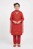 Girl’s 3Pcs Suit, Girls Shalwar Kameez, Chase Value, Chase Value