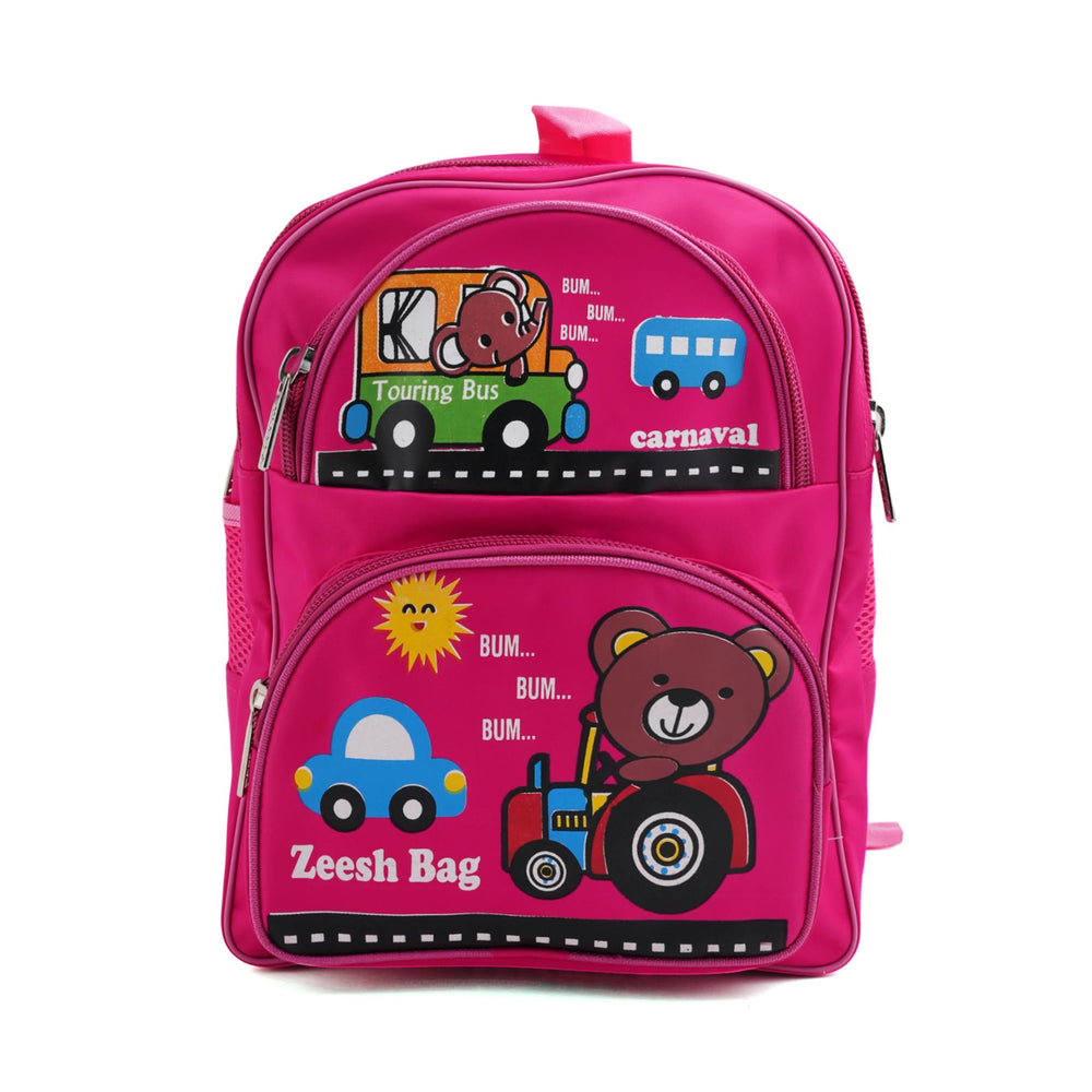 Kids School Backpack 13.5" Zee-215 - Pink, School Bags, Chase Value, Chase Value