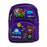 Kids School Backpack 13.5" Zee-215 - Purple, School Bags, Chase Value, Chase Value