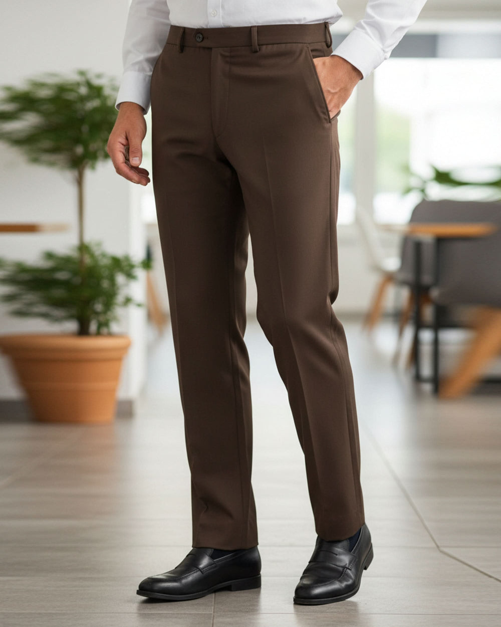Valuable Men's Formal Dress Pant - Choco Brown, Men's Formal Pants, Chase Value, Chase Value