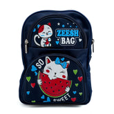 Kids School Backpack 13.5" Zee-215 - Navy Blue, School Bags, Chase Value, Chase Value
