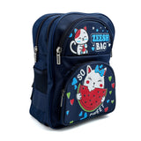 Kids School Backpack 13.5" Zee-215 - Navy Blue, School Bags, Chase Value, Chase Value