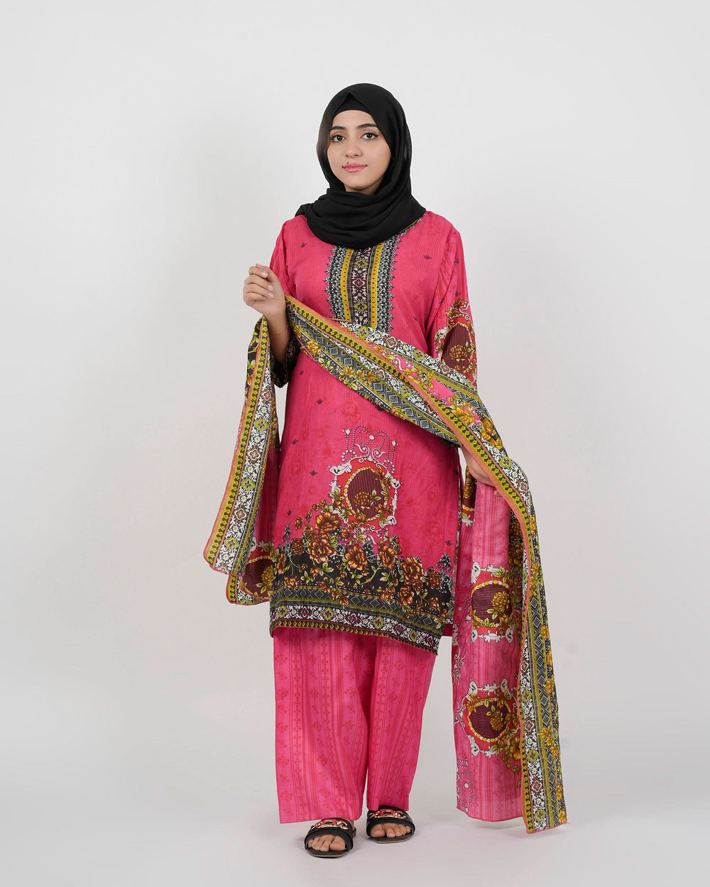 Gul Jee Shahzaib Women 3-Piece Unstitched Suit - 5, Women, 3Pcs Shalwar Suit, Chase Value, Chase Value