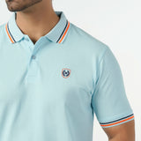 Eminent Men's Half Sleeves Polo T-Shirt - Sky Blue, Men's T-Shirts & Polos, Eminent, Chase Value