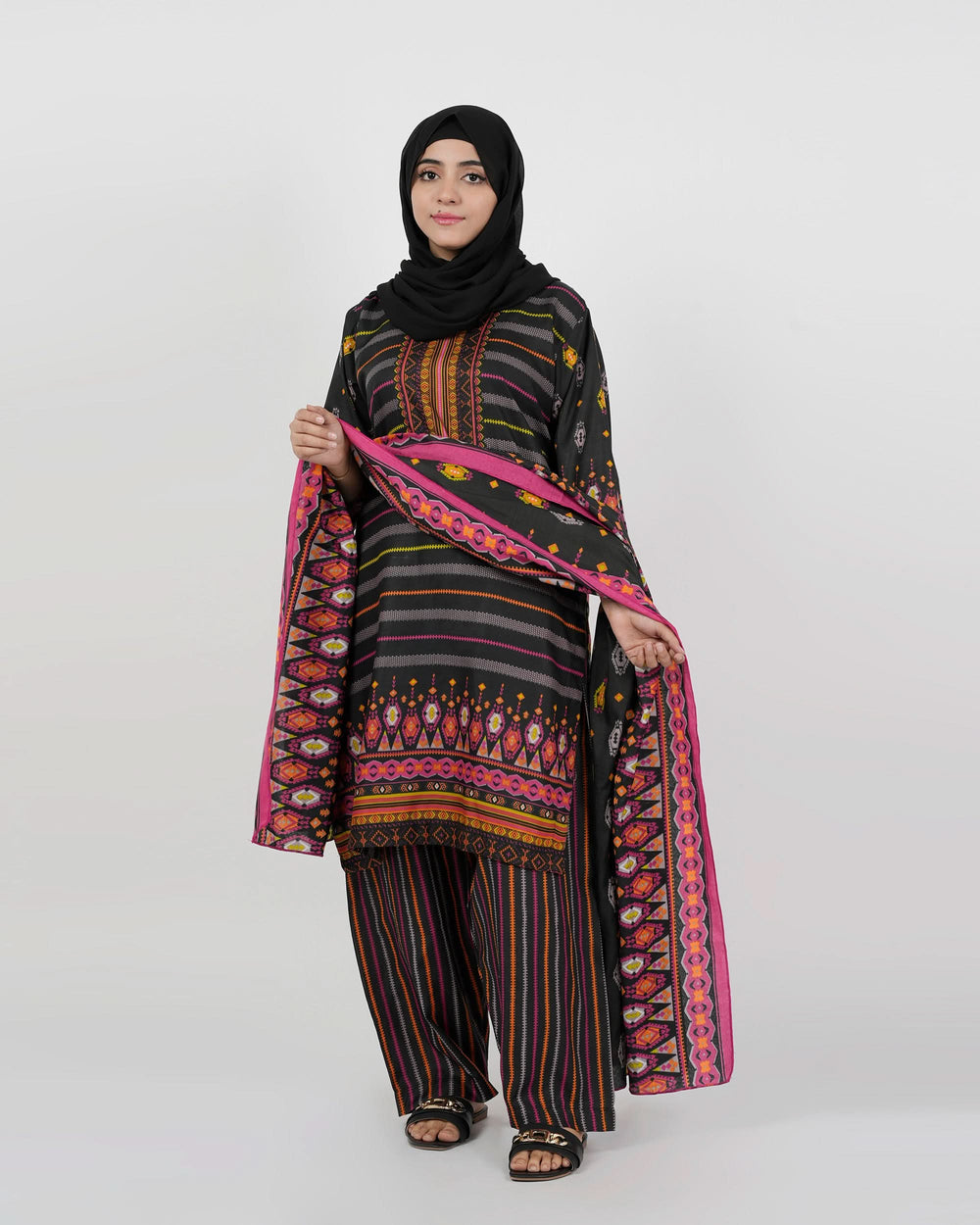 Gul Jee Shahzaib Women 3-Piece Unstitched Suit - 3, Women, 3Pcs Shalwar Suit, Chase Value, Chase Value