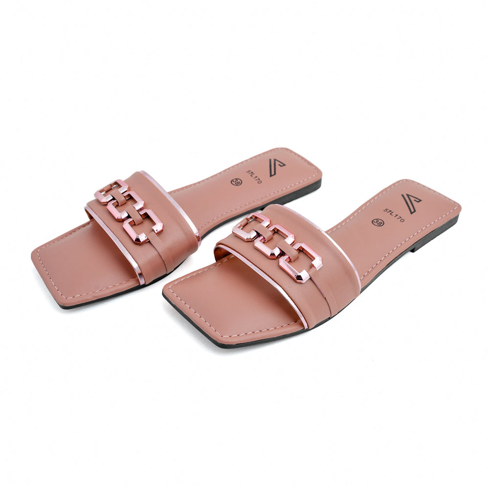 Women's Slipper-Peach, Women Slippers, Chase Value, Chase Value